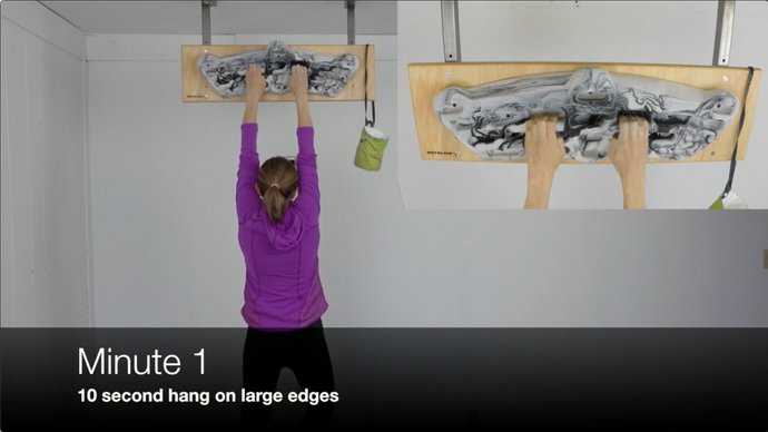 10 minute hang board workout