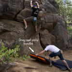 Photo of Drag handle for moving pads of carrying